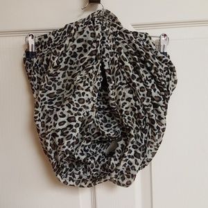 Cheetah print infinity scarf